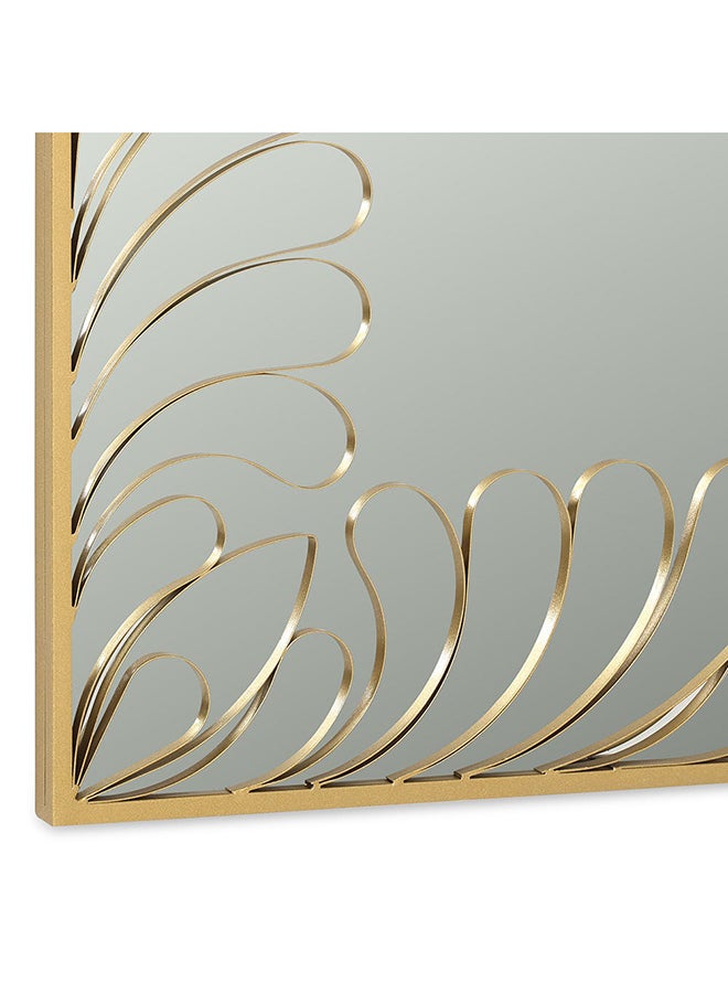 Petal Wall Mirror, Gold - 100x100 cm