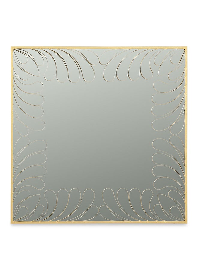 Petal Wall Mirror, Gold - 100x100 cm