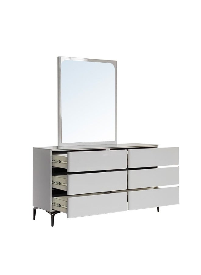 Santelmo Dresser with Mirror - HG Light Grey