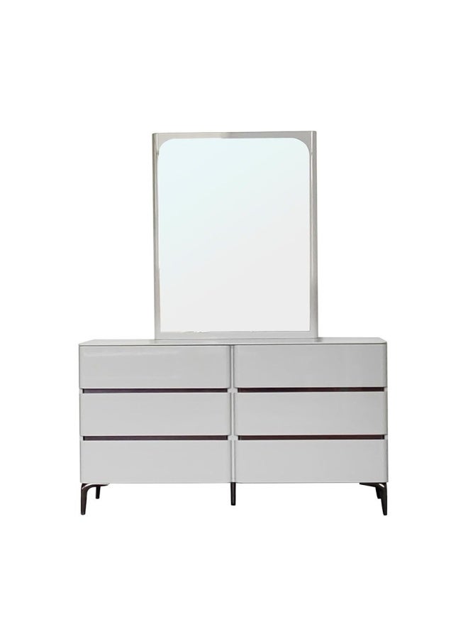 Santelmo Dresser with Mirror - HG Light Grey