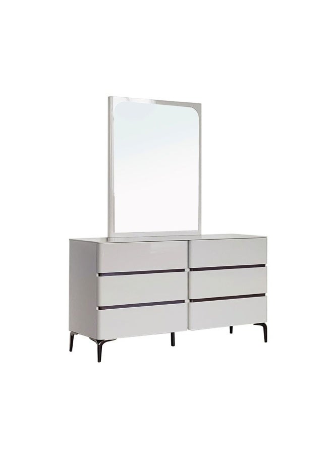 Santelmo Dresser with Mirror - HG Light Grey
