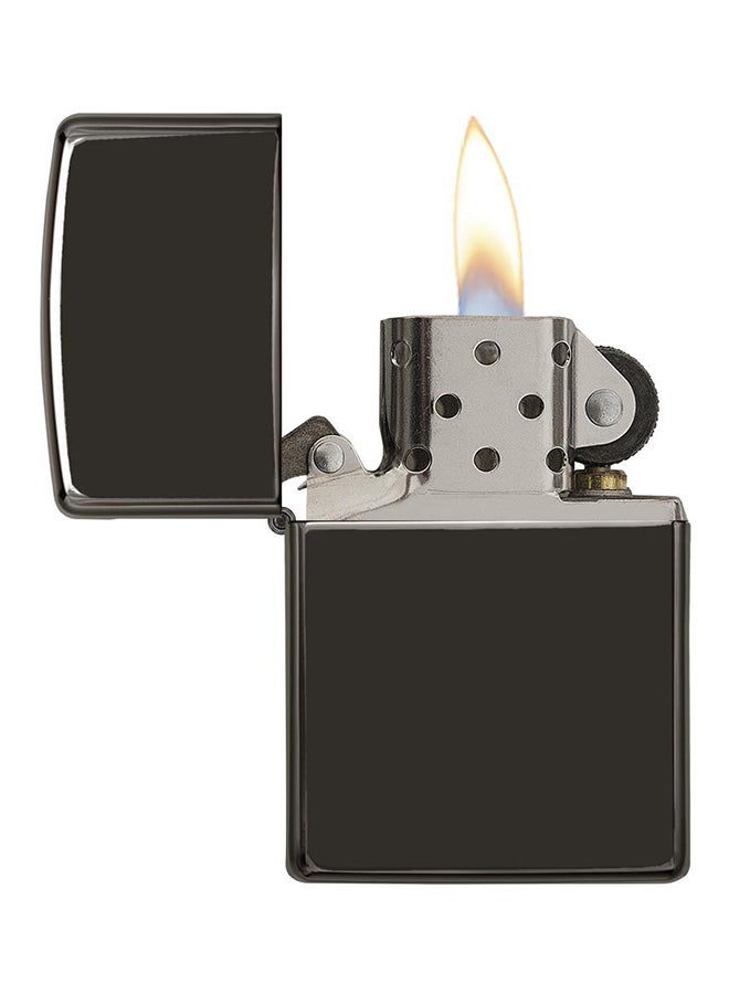 High Polish Gas Lighter Black