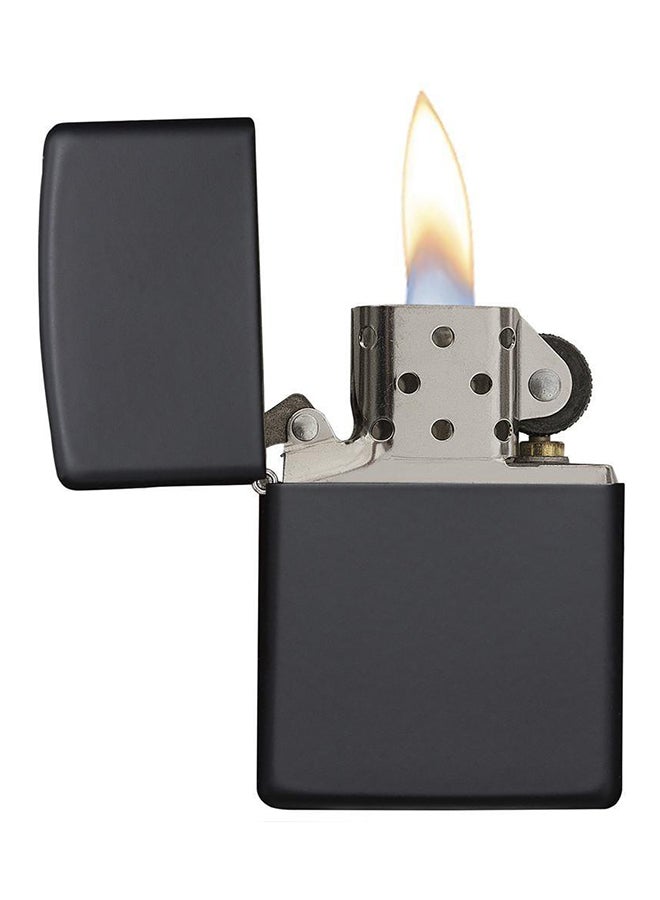 Windproof Gas Lighter Matte Black