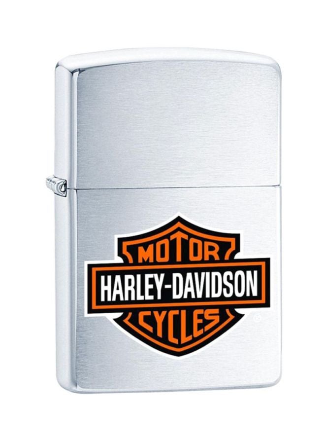 Harley-Davidson Windproof Gas Lighter Chrome/Black/White