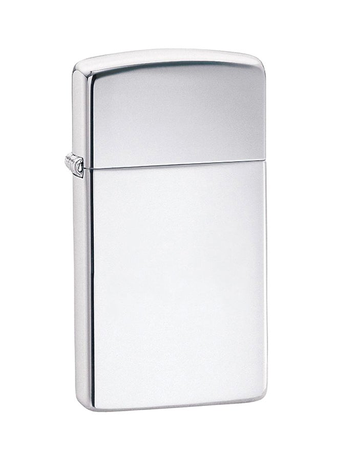 Slim Windproof Gas Lighter Chrome