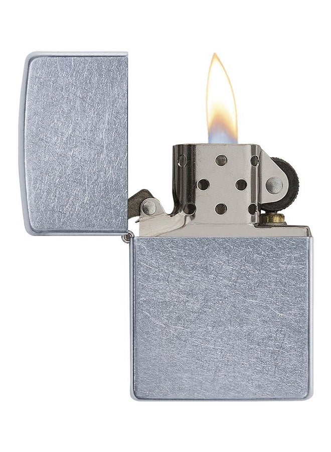 Windproof Gas Lighter Street Chrome