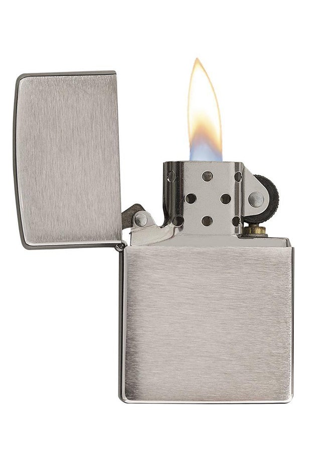 Windproof Gas Lighter Chrome