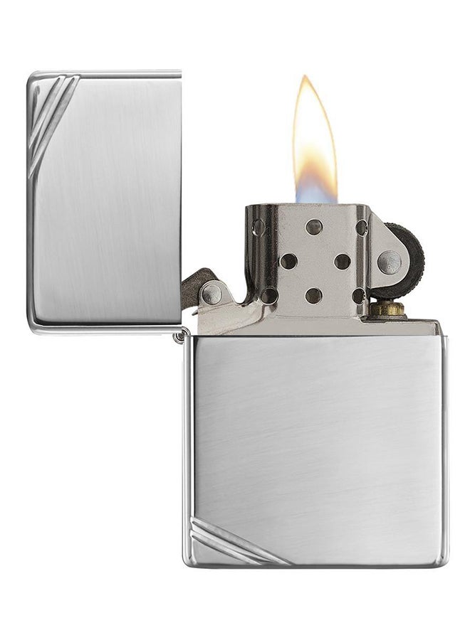 Windproof Gas Lighter Chrome