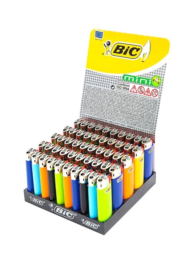 50-Piece lighter Set Yellow/Green/Blue