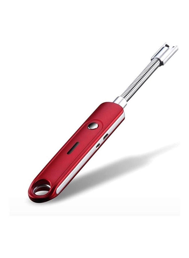 Electric Arc Lighter, Usb Lighters 360°Rotation Flexible Elbow Portable Lighter Red