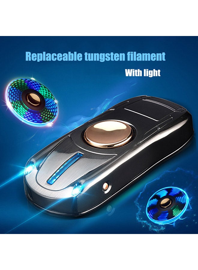 Sports Car Shape Fingertips Electronic Lighter Silver/Blue