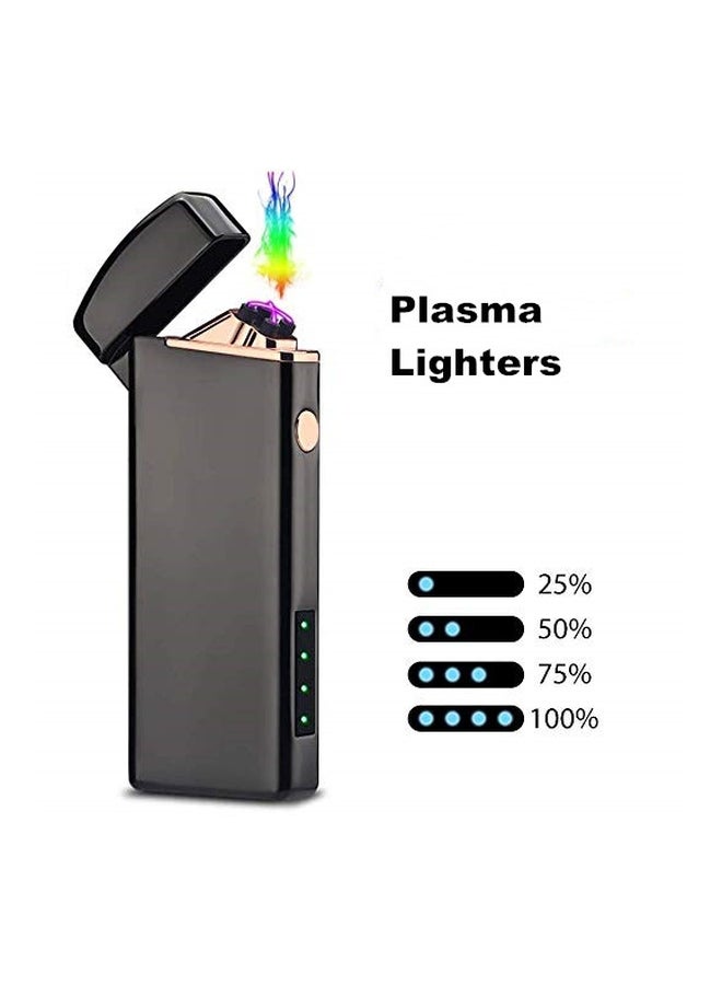 Flameless Electric Lighter Matte Black/Gold