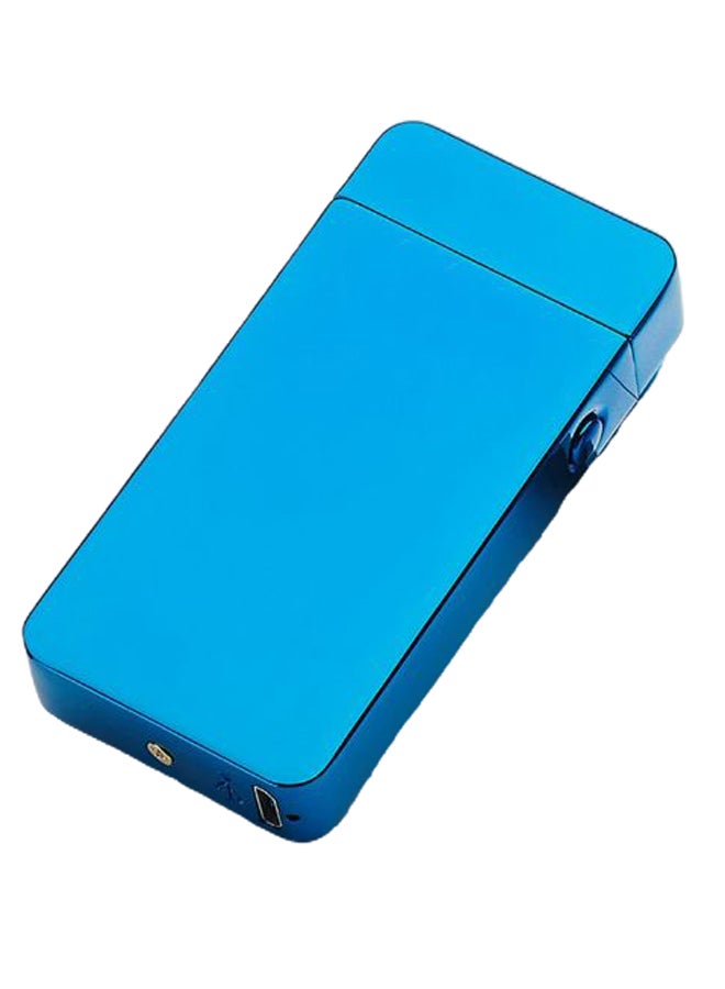 USB Rechargeable Electric Lighter Blue 7.4 x 3.5centimeter