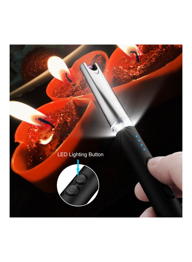 Multi-Functional Flameless Electric Arc Lighter with USB Cable Black