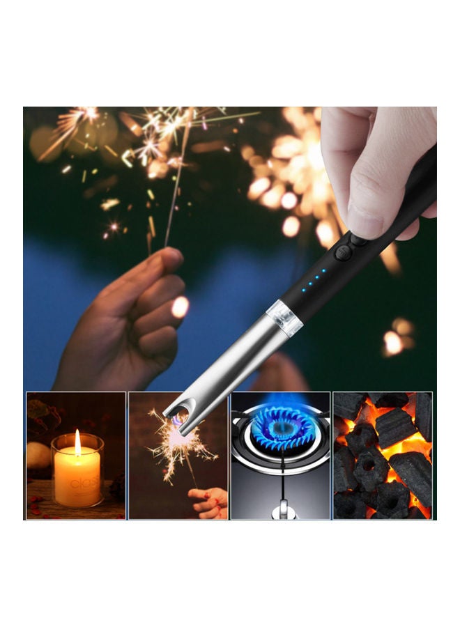 Multi-Functional Flameless Electric Arc Lighter with USB Cable Black