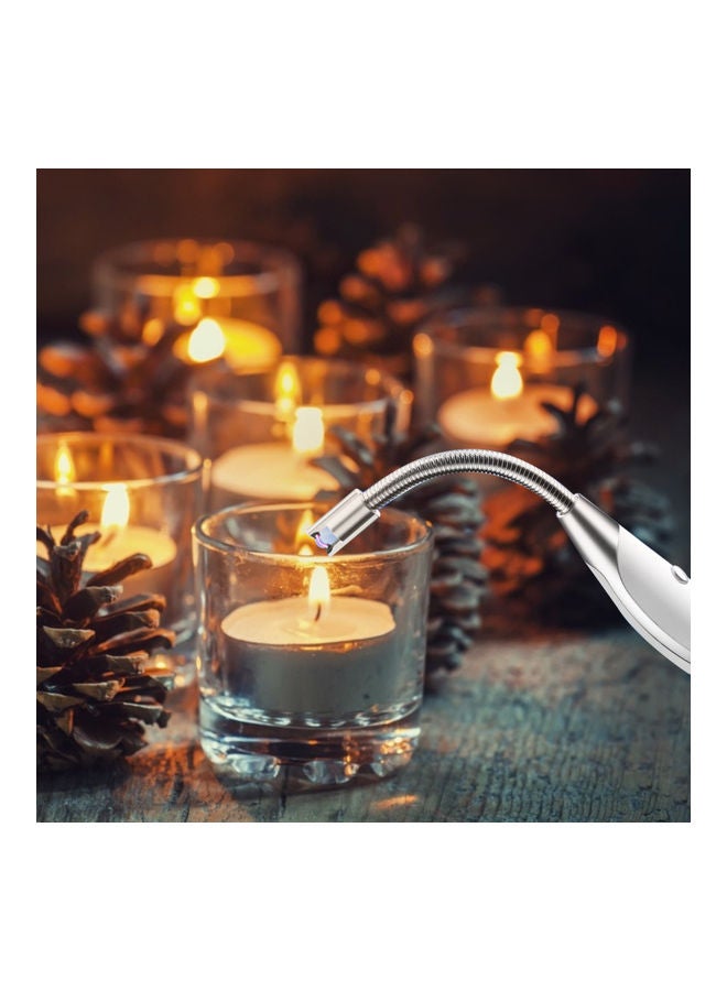 Flameless Candle Lighter With Bottle Opener White/Silver 24.48x2.69cm