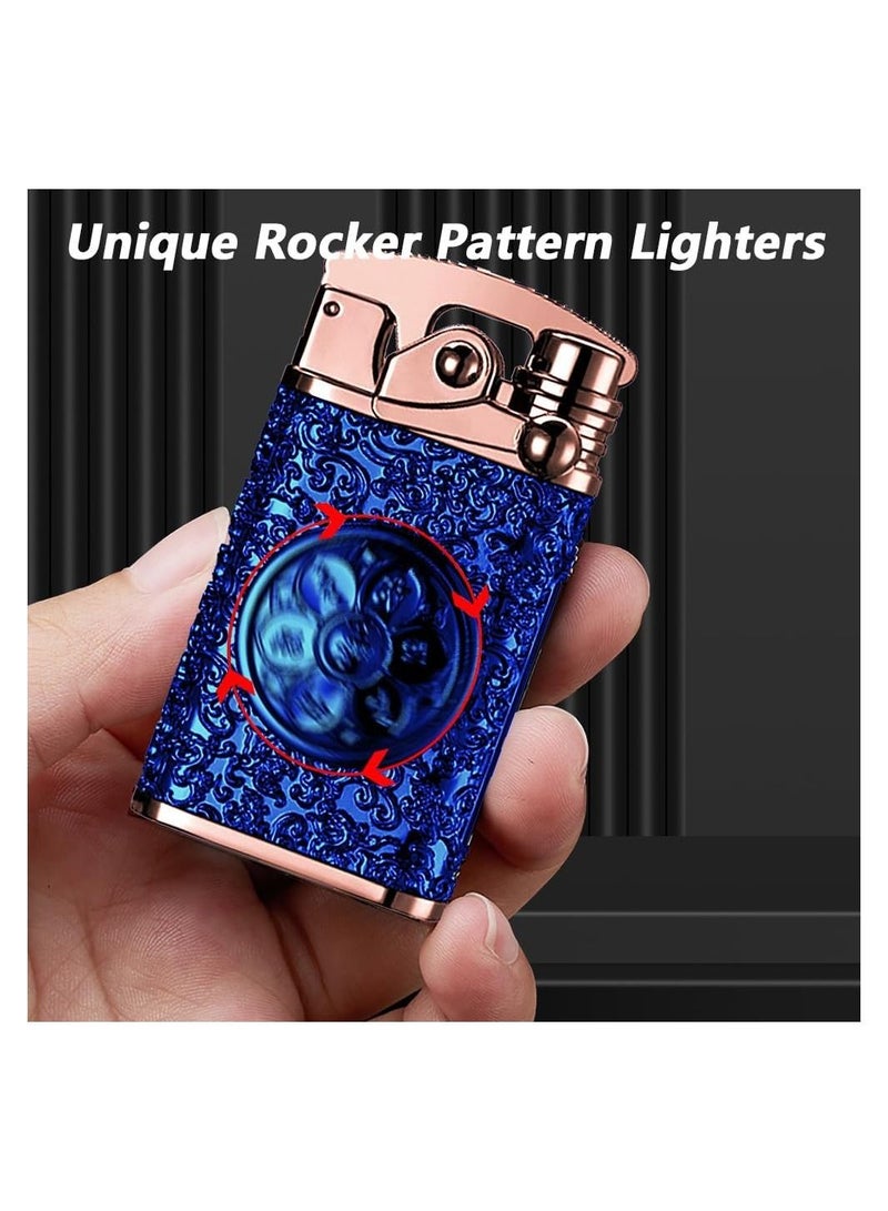 Electric Lighter Rechargeable USB Lighter Windproof Double Arc Plasma Lighter with Battery Indicator Lighter Cool Lighter for Candle, Incense, Adventure