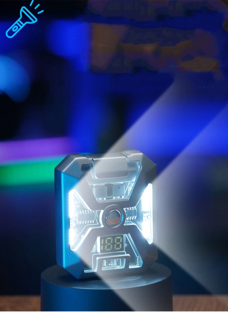 Mecha Wind Dual Arc Rechargeable Lighter Outdoor Strong Lighting Windproof Electronic Lighter