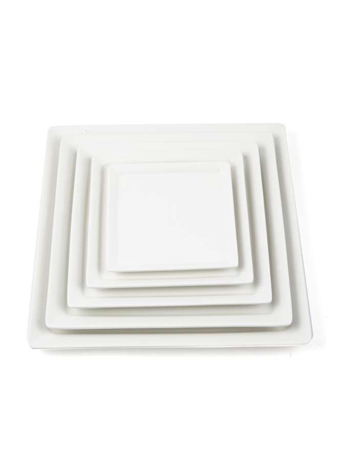 Ivory Porcelain Square Plate 14 cm