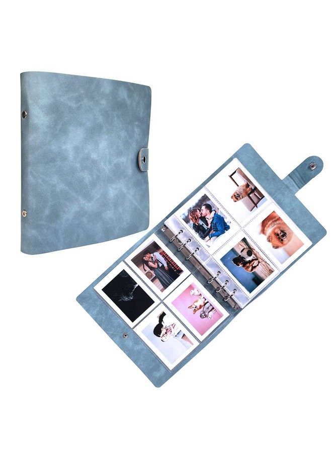 Photo Album 4X6 Hold 60 Photos With Memo Vertical Slipin Pockets Photo Book Linen Cover Picture Photo Albums With Writing Space For Wedding Baby Mother'S Day Blue