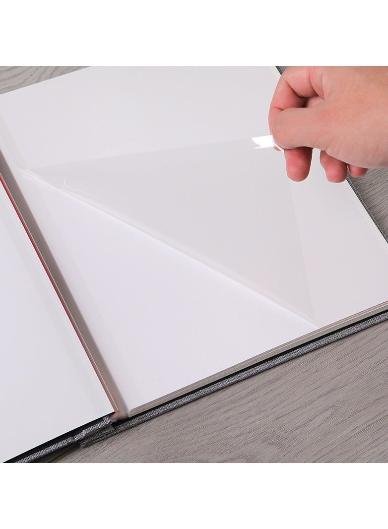 Photo Albums, Extra Large Capacity Family Wedding Picture Albums Photo Book, Self-stick Photos Hand Made DIY Albums, Memory Book Holds 3x5, 4x6, 5x7, 6x8, 8x10 Inch Photos (Black)