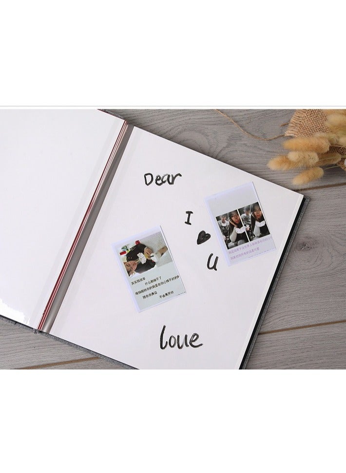Photo Albums, Extra Large Capacity Family Wedding Picture Albums Photo Book, Self-stick Photos Hand Made DIY Albums, Memory Book Holds 3x5, 4x6, 5x7, 6x8, 8x10 Inch Photos (Black)