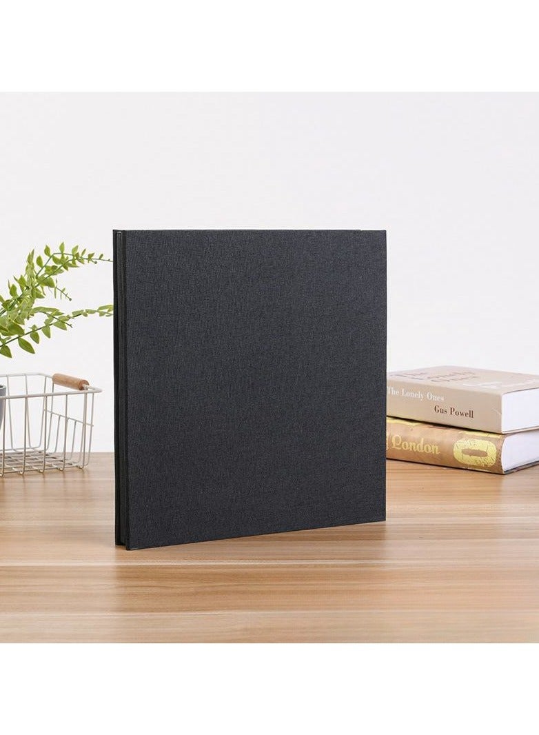 Photo Albums, Extra Large Capacity Family Wedding Picture Albums Photo Book, Self-stick Photos Hand Made DIY Albums, Memory Book Holds 3x5, 4x6, 5x7, 6x8, 8x10 Inch Photos (Black)