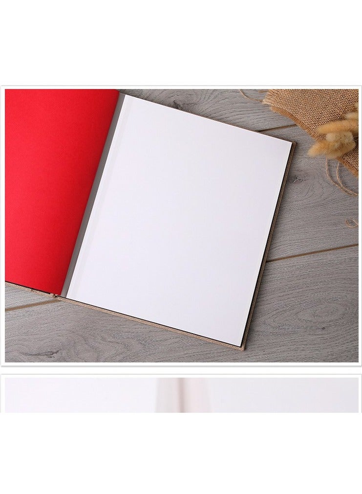 Photo Albums, Extra Large Capacity Family Wedding Picture Albums Photo Book, Self-stick Photos Hand Made DIY Albums, Memory Book Holds 3x5, 4x6, 5x7, 6x8, 8x10 Inch Photos (Black)