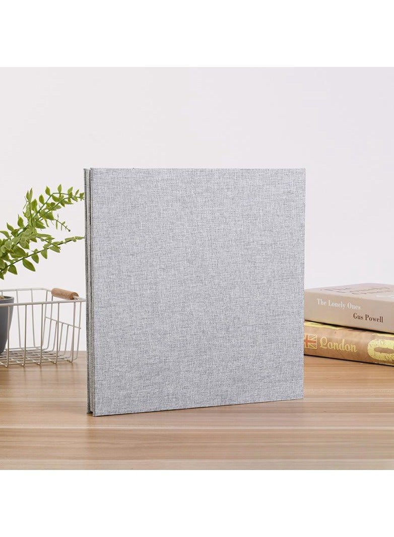 Photo Albums, Extra Large Capacity Family Wedding Picture Albums Photo Book, Self-stick Photos Hand Made DIY Albums, Memory Book Holds 3x5, 4x6, 5x7, 6x8, 8x10 Inch Photos (Grey)