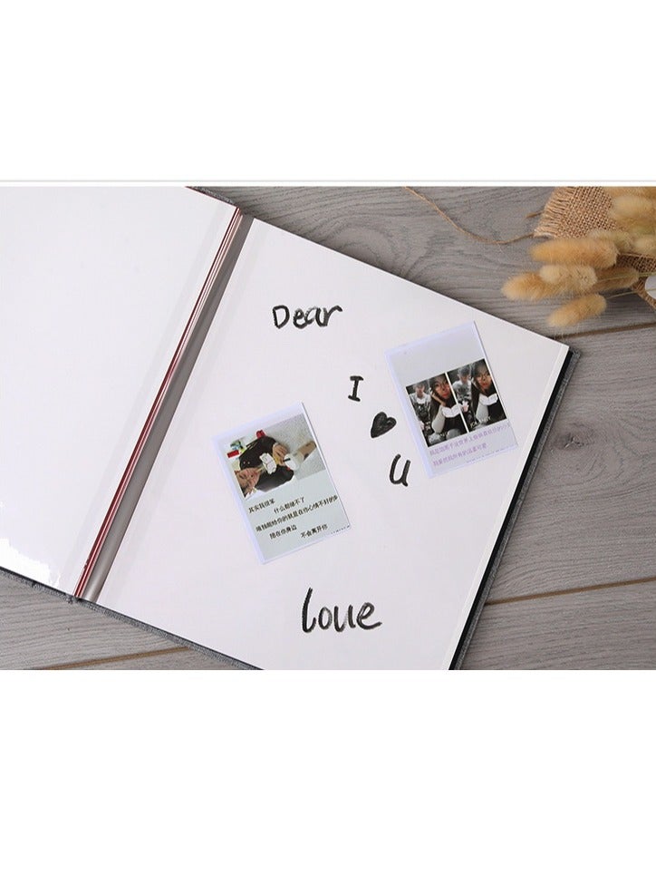 Photo Albums, Extra Large Capacity Family Wedding Picture Albums Photo Book, Self-stick Photos Hand Made DIY Albums, Memory Book Holds 3x5, 4x6, 5x7, 6x8, 8x10 Inch Photos (White)