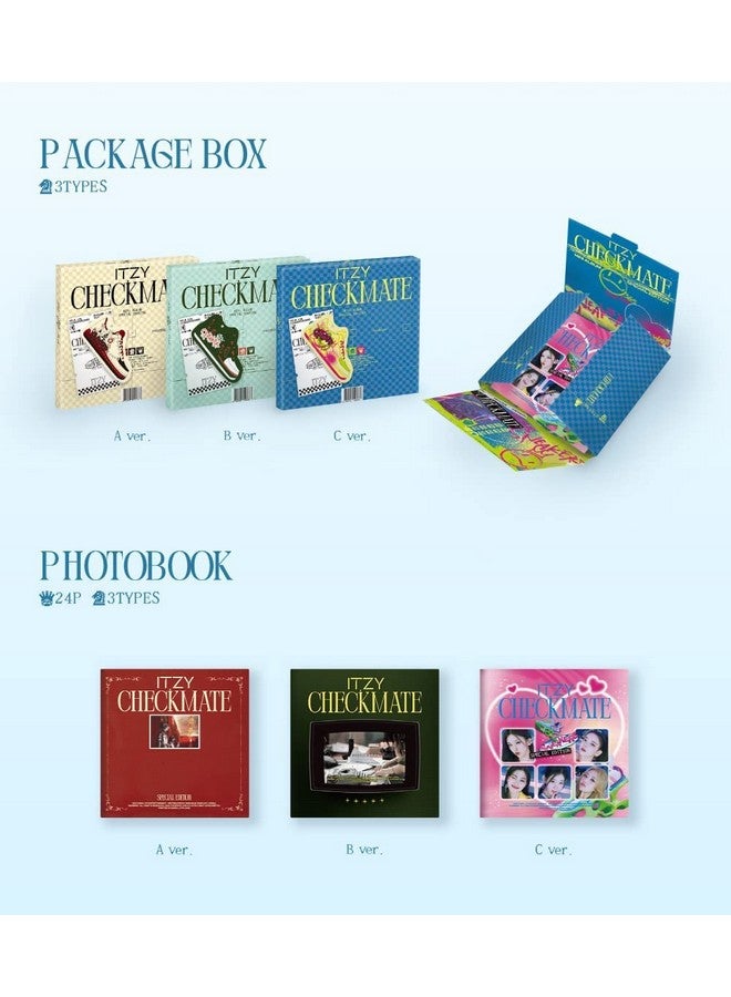 Itzy Checkmate Special Edition Album+Extra Message Photocards Set (A Ver.) (Jypk1428)