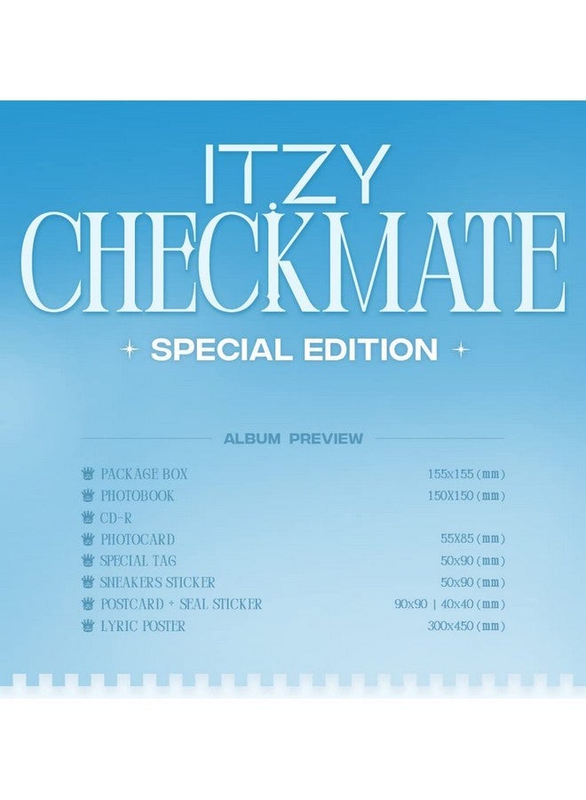 Itzy Checkmate Special Edition Album+Extra Message Photocards Set (A Ver.) (Jypk1428)