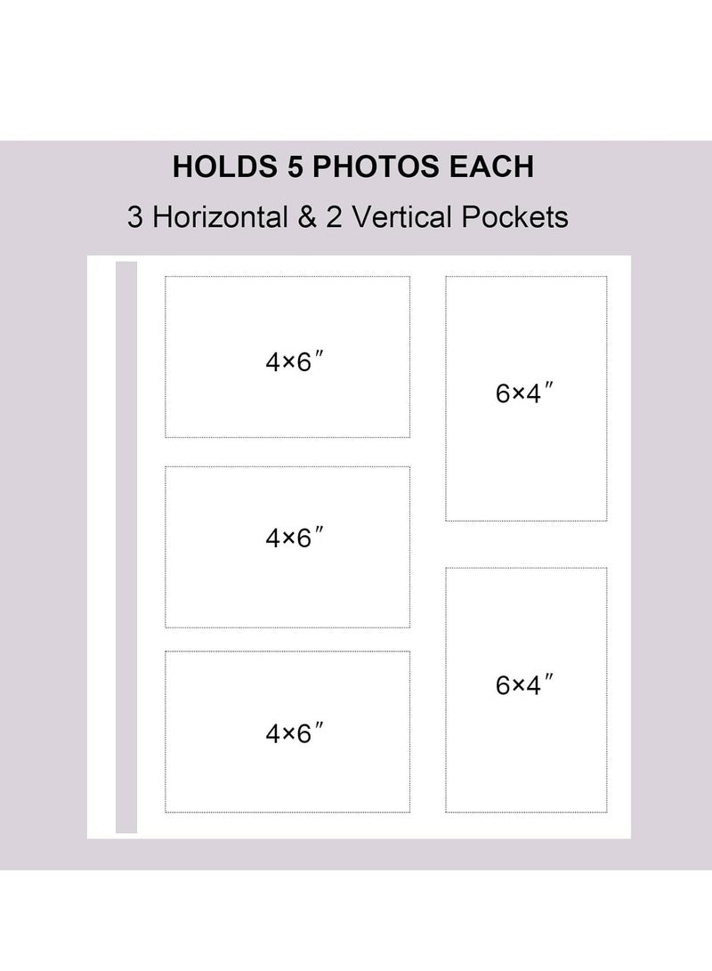 Photo Album for 600 4x6 Photos Leather Cover Extra Large Capacity for Family Wedding Anniversary Baby Vacation (White with Crocodile Pattern & 600 Pockets)