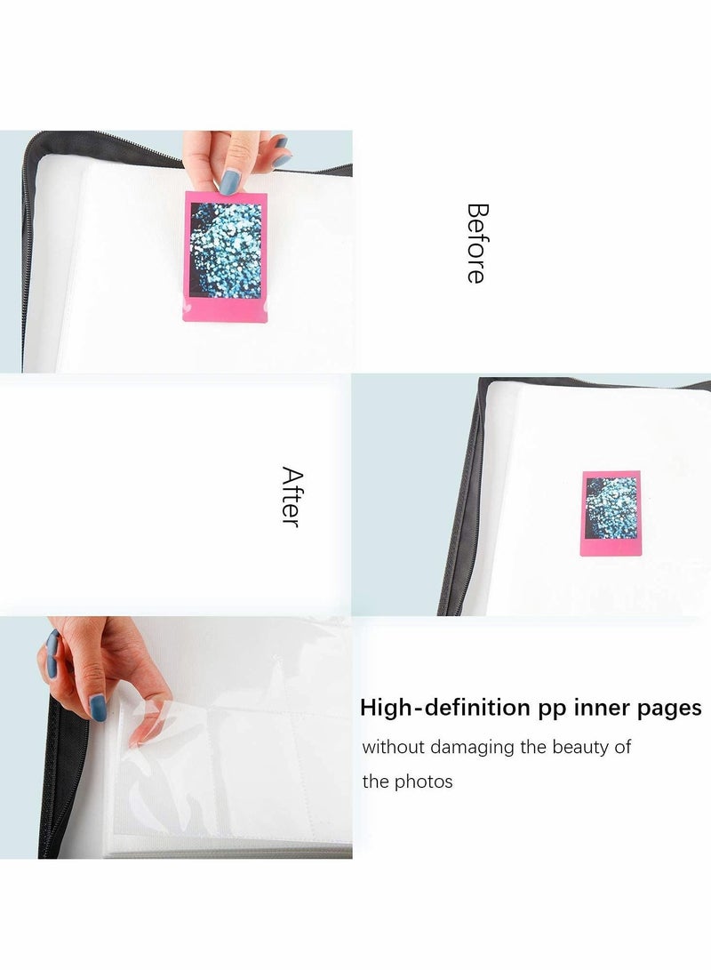 540 Pockets Photo Album for Fujifilm Instax Mini 11 90 70 9 8+ 8 LiPlay Instant Camera, Polaroid Snap SnapTouch PIC-300 Z2300 Kodak Smile Printomatic Print Camera (Black)
