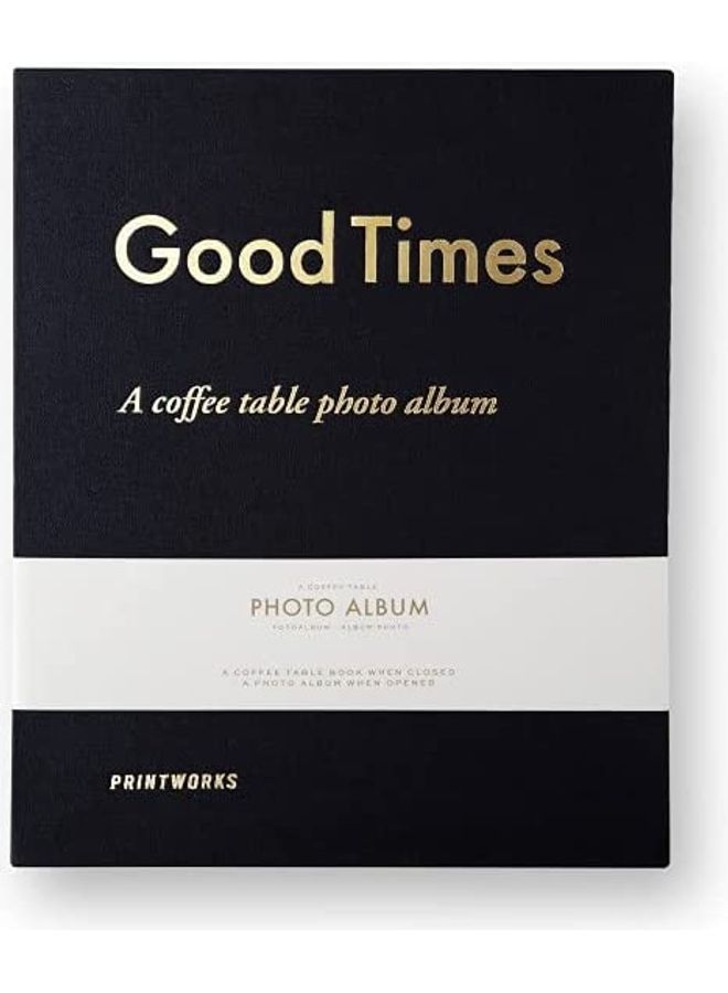 Good Times Coffee Table Photo Album Black/Gold