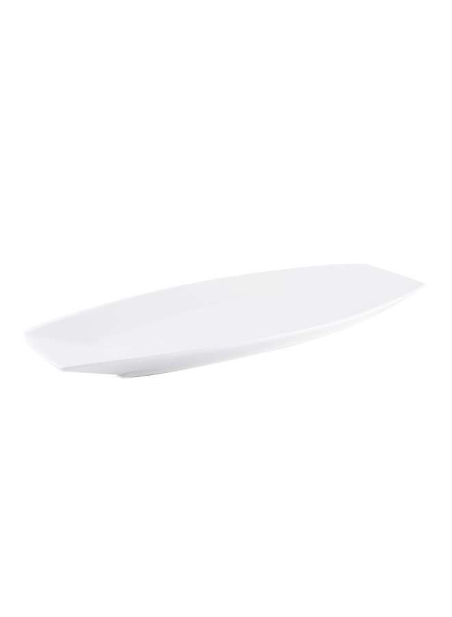 Ivory Porcelain Boat Rectangular Plate 35 cm