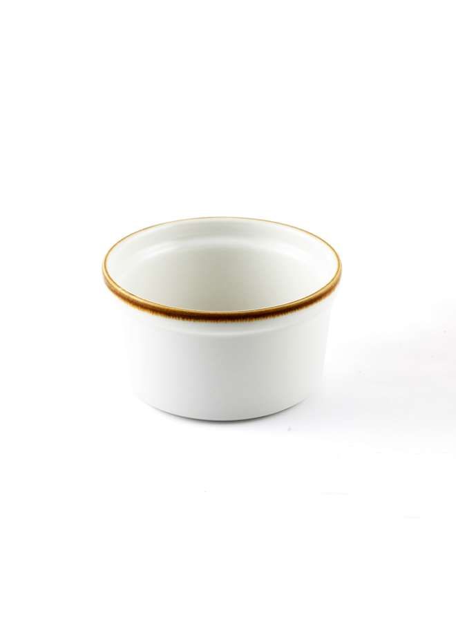 Mocha Porcelain Lined Ramekin 9 cm