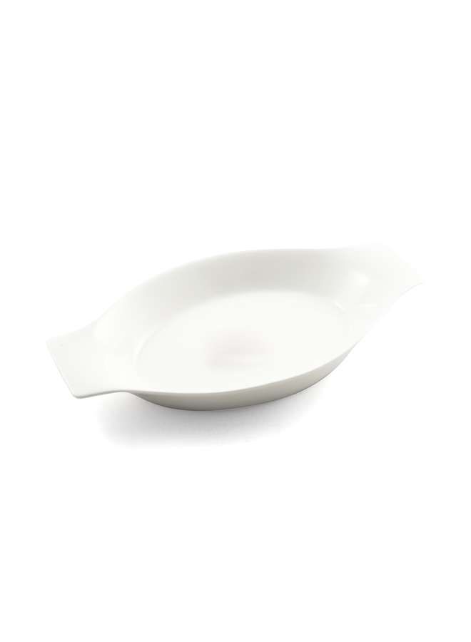 Ivory Porcelain Banana Plate 21.5 cm