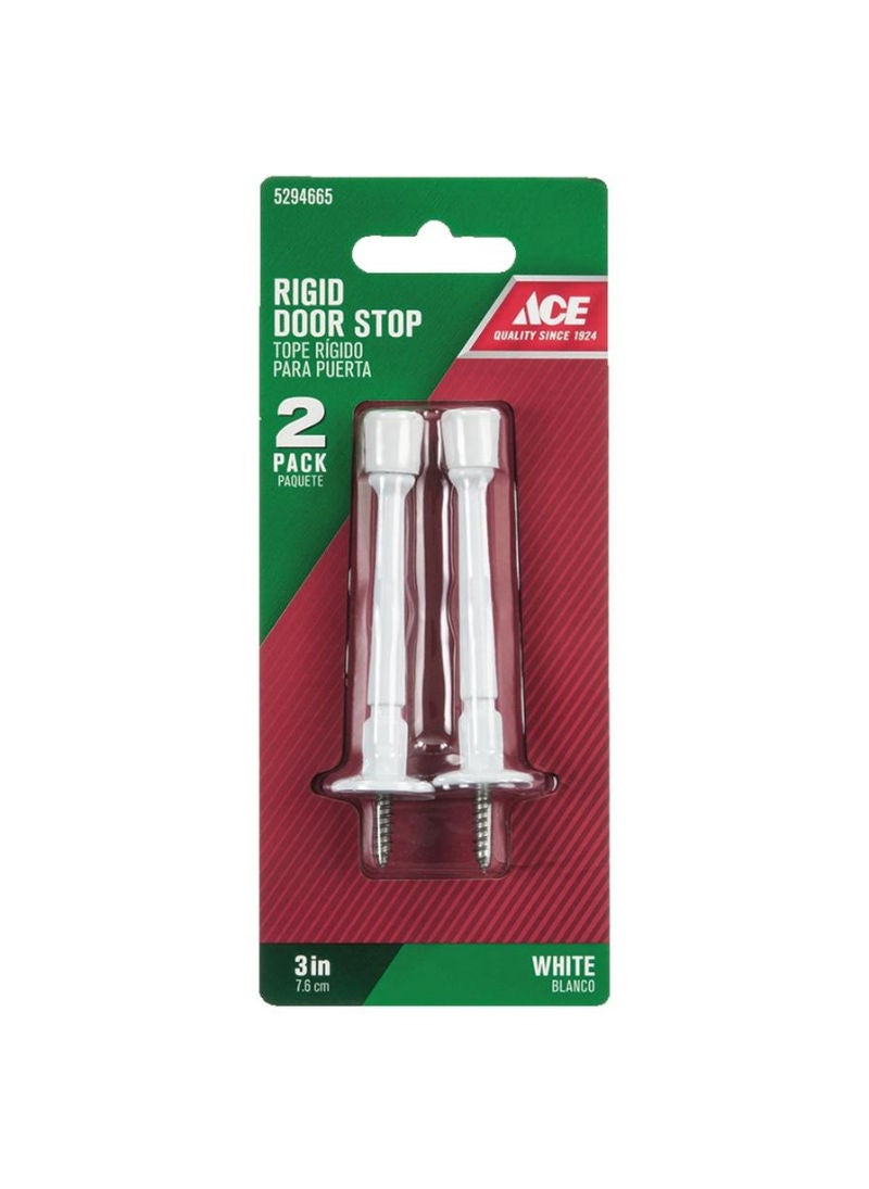 Ace Metal Rigid Door Stop 7.62cm 2 Pieces