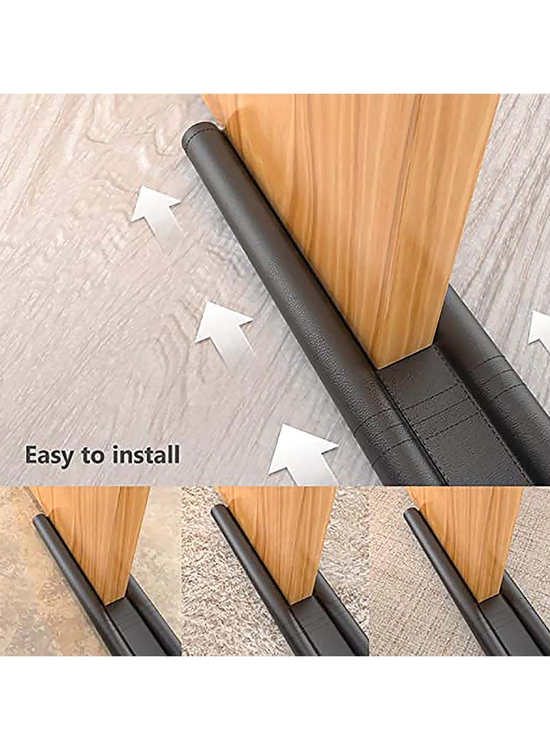 2Pcs Under Door Draught Excluder Self Adhesive Draft Excluder Tape for Noise Proof and Energy Saving Door Bottom Seal Strip to Prevent Bugs Coming Draught Excluder for Doors Windows