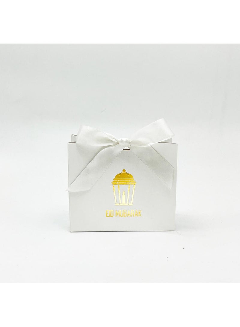 50 Pieces Candy Packaging Cardboard Box For Eid Mubark Ramadan Kareem Party Souvenir Gift Boxes Oil Lamp Pattern
