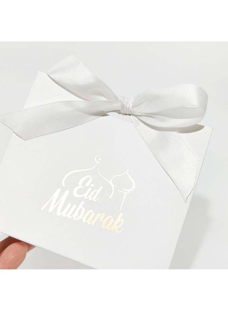 50 Pieces Candy Packaging Cardboard Box For Eid Mabarak Party Souvenir Gift Boxes