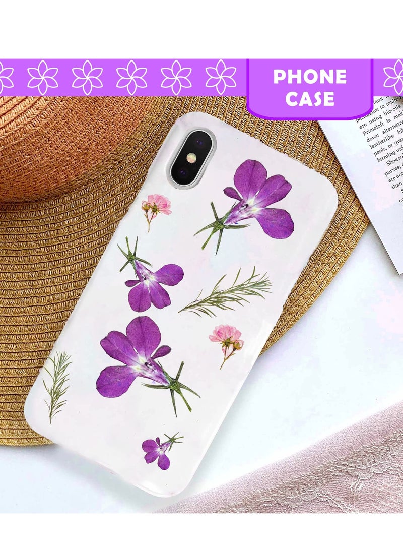 Purple Dried Flowers for Resin Crafts Embellishments, 60PCS Natural Pressed Dried Flowers for Resin Jewelry DIY Phone Case Decor Candle Making Decoration