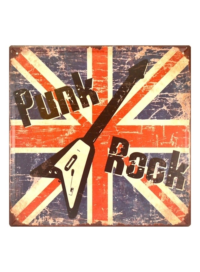 Punk Rock Dubai Retro Metal Plate Tin Sign Black