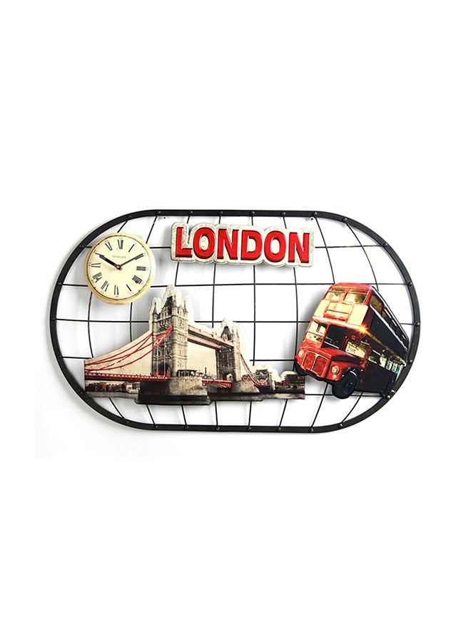 London Wall Décor Plaque Multicolour 75X45X5cm