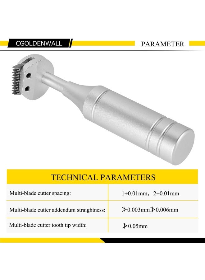 Cgoldenwall Cross Hatch Adhesion Tester Cross Cut Tester Kit Multi Blade Cutter Spacing 1 001Mm 2 001Mm 3 001Mm