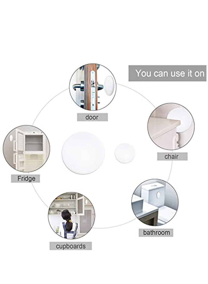 Door Stopper Wall Protector 8 Pcs Silicone Door Knob Wall Bumper Guard with Self Adhesive for Protecting Wall Door Handle Refrigerator Door