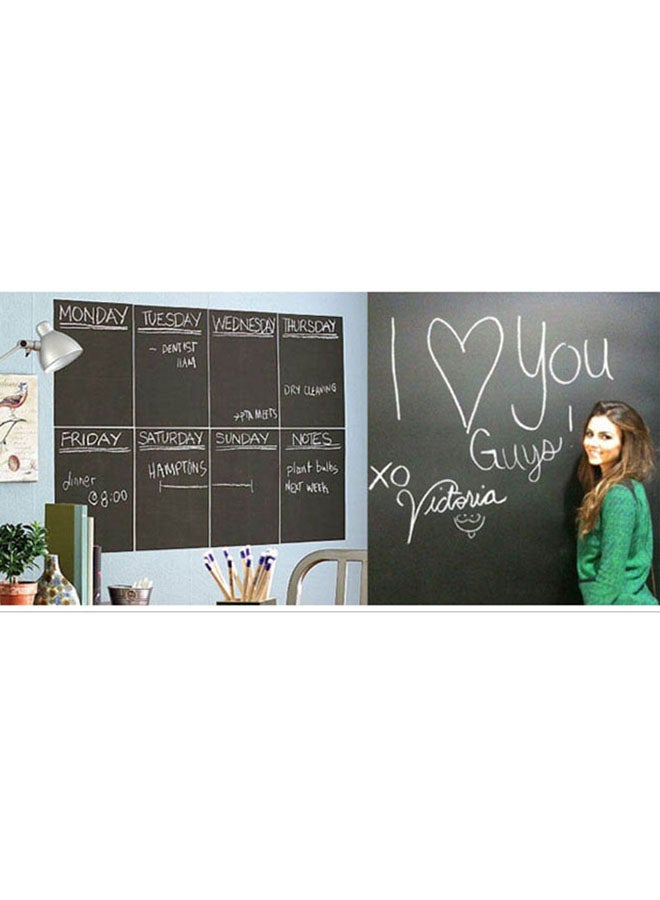Month Plan Chalkboard Memo Black/White