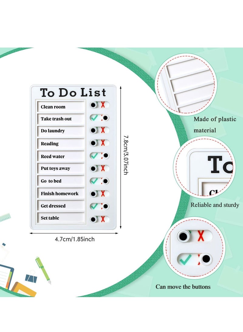 Chore Chart, Daily to Do List, Memo Checklist Board, Portable Detachable Planning Reminder DIY Home Check Items and Form Good Habit (4 Pcs)