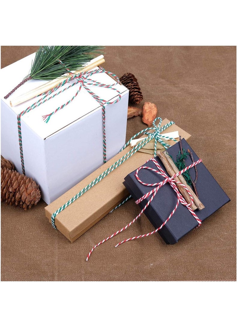 2 Rolls Colored Cotton Rope 200m 2MM Solid Wrapping Twine Durable Butchers String for Gift Meat Crafts Garden Wedding Decoration Packaging Thread